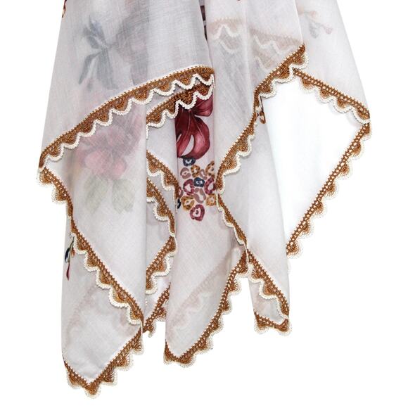 Tulbent Scarf Handmade Crochet Detailing NWOT - Picture 9 of 9